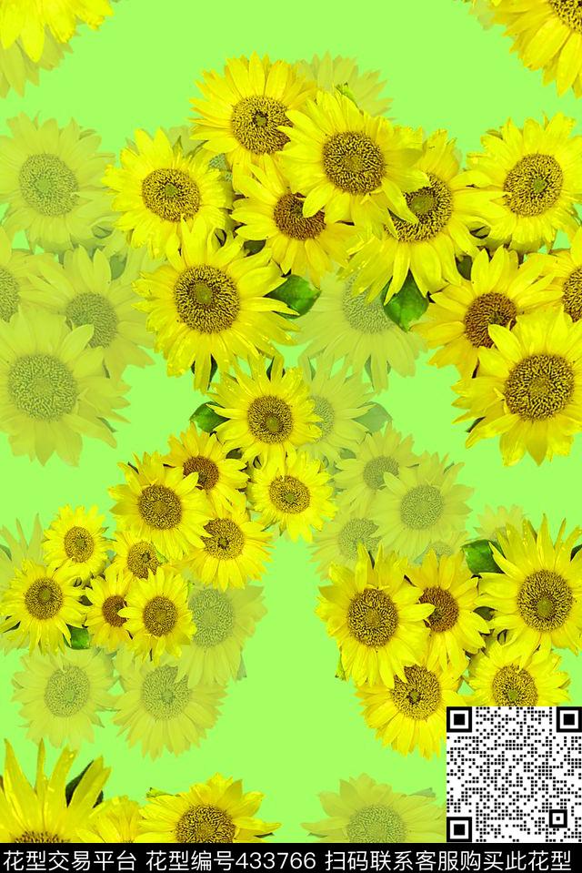 田园风花卉夏季数码印花华亿平台下载（图片编号: 433766） - 瓦栏（Walan）