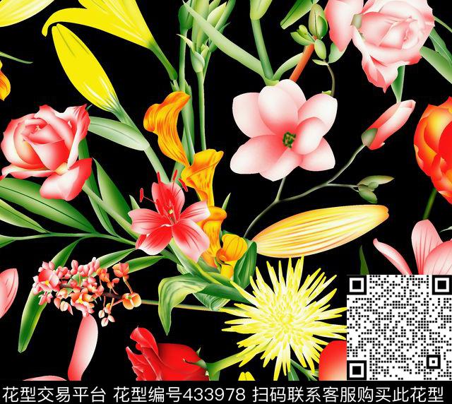 抽象抽象花花传统印花华亿平台下载（图片编号: 433978） - 瓦栏（Walan）