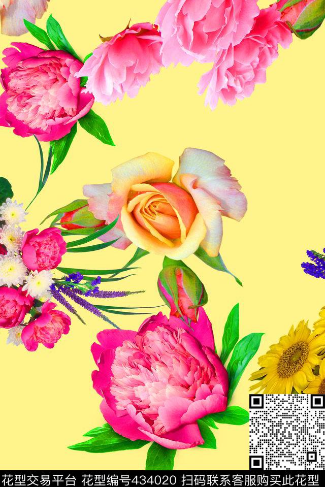 清新田园自然传统印花华亿平台下载（图片编号: 434020） - 瓦栏（Walan）