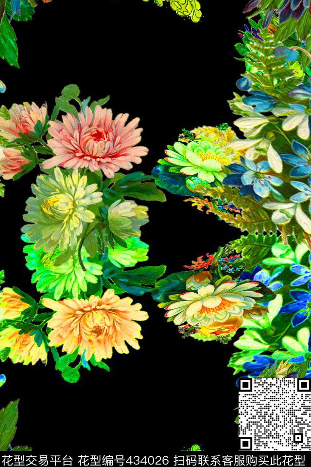 干练民族风自然数码印花华亿平台下载（图片编号: 434026） - 瓦栏（Walan）