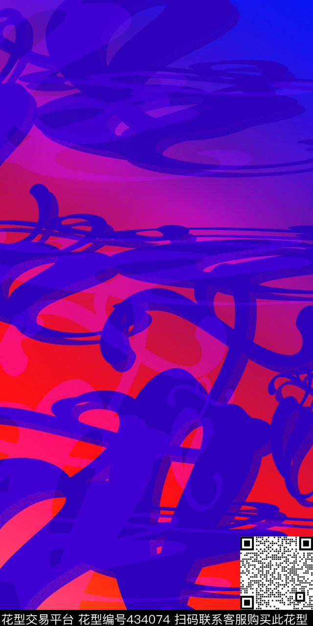 疯狂原始人抽象传统印花华亿平台下载（图片编号: 434074） - 瓦栏（Walan）