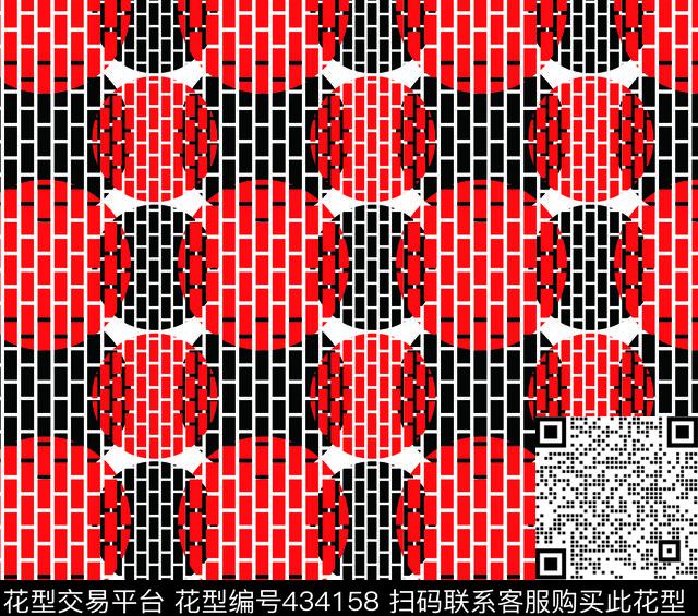 红黑框框男装传统印花华亿平台下载（图片编号: 434158） - 瓦栏（Walan）