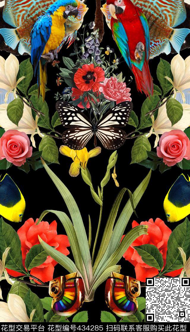 潮流复古男装华亿平台数码印花华亿平台下载（图片编号: 434285） - 瓦栏（Walan）