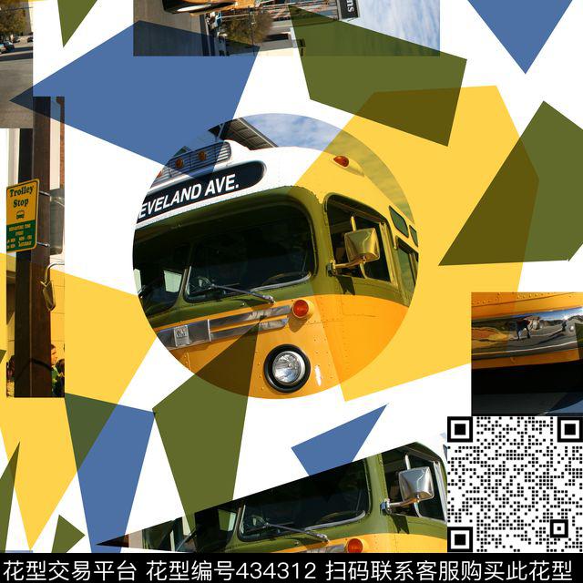 潮流抽象流行数码印花华亿平台下载（图片编号: 434312） - 瓦栏（Walan）