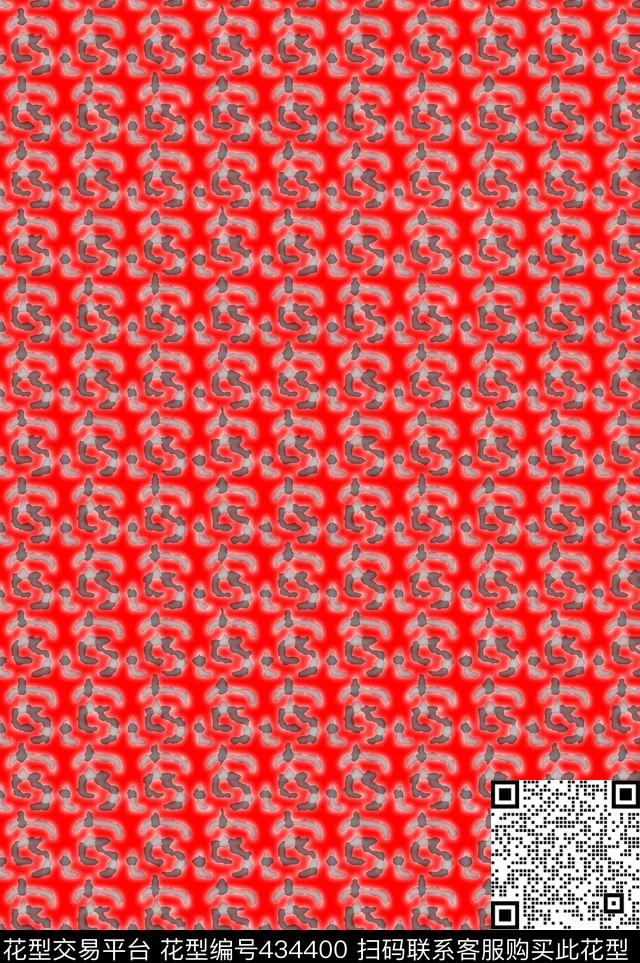 格子图案抽象时尚数码印花华亿平台下载（图片编号: 434400） - 瓦栏（Walan）