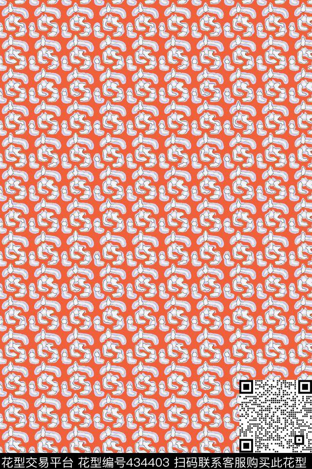 格子图案抽象时尚数码印花华亿平台下载（图片编号: 434403） - 瓦栏（Walan）