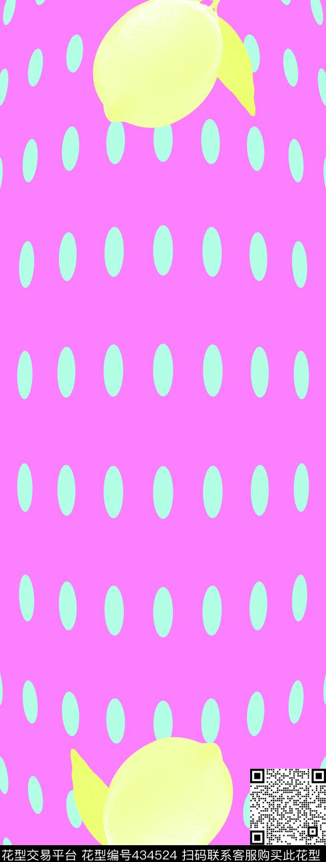 休闲水果柠檬传统印花华亿平台下载（图片编号: 434524） - 瓦栏（Walan）