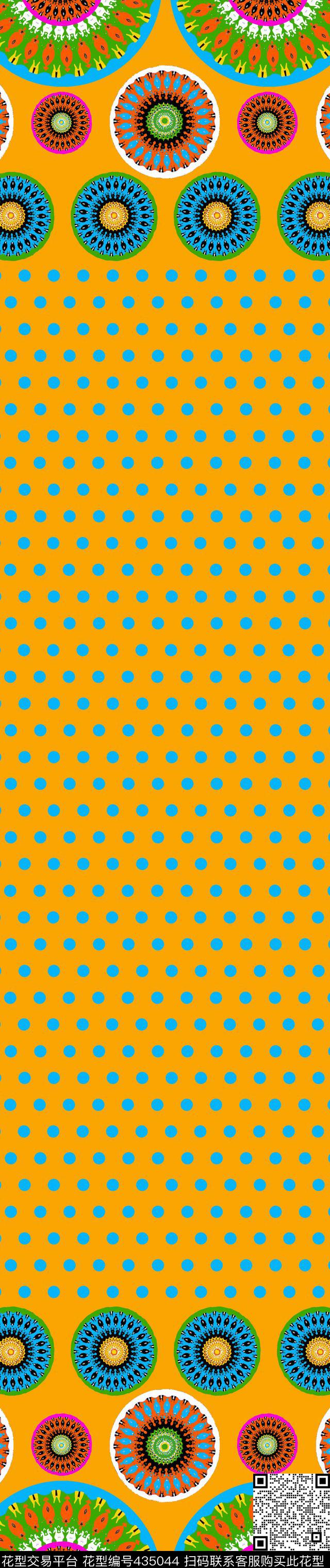 传统印花几何定位双边定位印花传统印花华亿平台下载（图片编号: 435044） - 瓦栏（Walan）