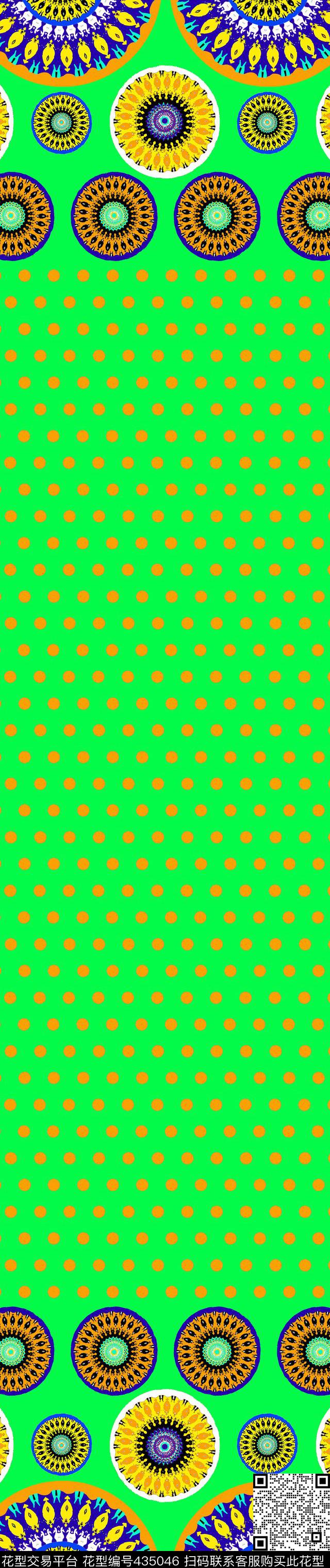 传统印花几何定位双边定位印花传统印花华亿平台下载（图片编号: 435046） - 瓦栏（Walan）