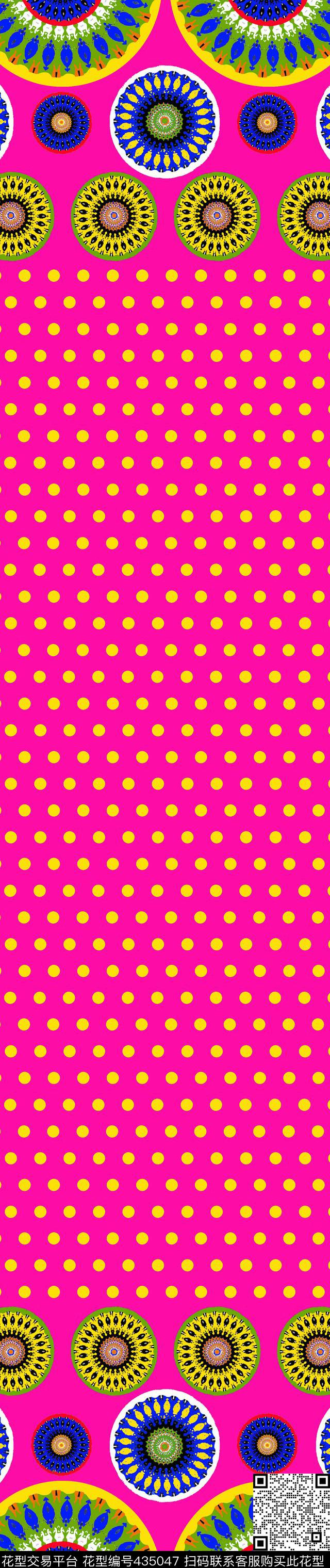 传统印花几何定位双边定位印花传统印花华亿平台下载（图片编号: 435047） - 瓦栏（Walan）