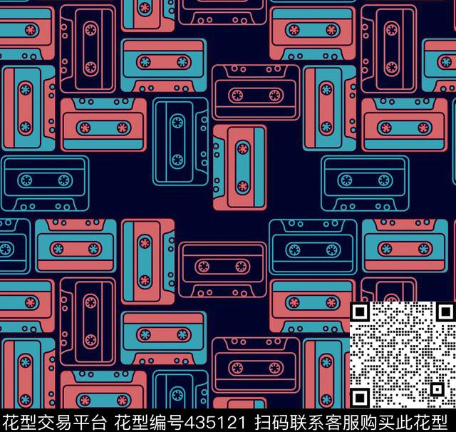 抽象磁带底纹传统印花华亿平台下载（图片编号: 435121） - 瓦栏（Walan）