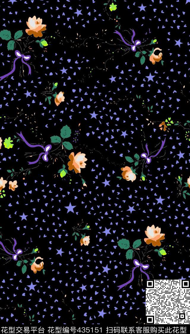 爱心波点小碎花传统印花华亿平台下载（图片编号: 435151） - 瓦栏（Walan）