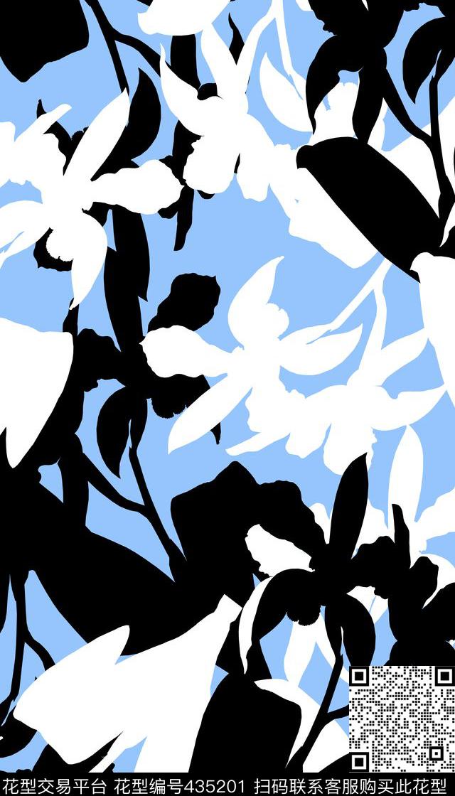 清新抽象花纹传统印花华亿平台下载（图片编号: 435201） - 瓦栏（Walan）