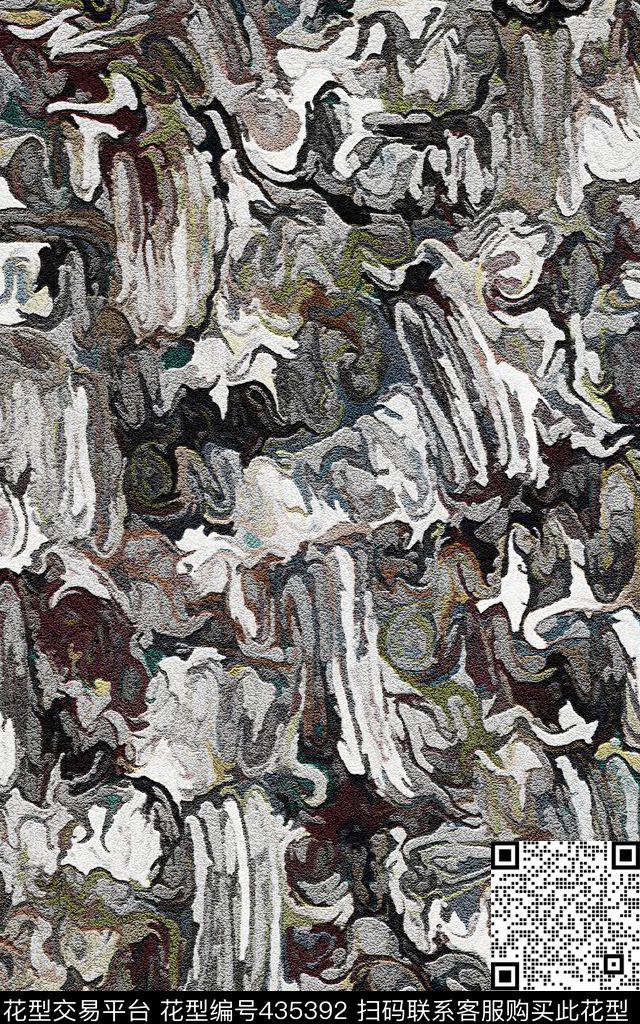 地质复古迷彩数码印花华亿平台下载（图片编号: 435392） - 瓦栏（Walan）