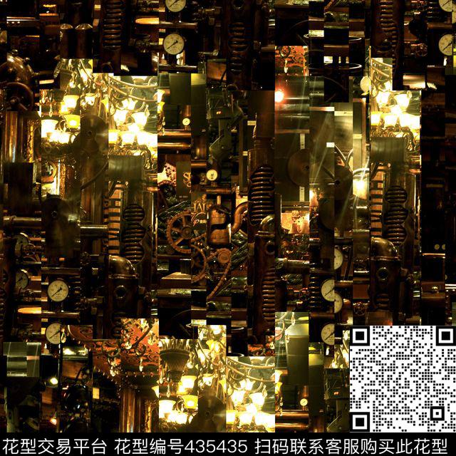 潮流城市复古数码印花华亿平台下载（图片编号: 435435） - 瓦栏（Walan）