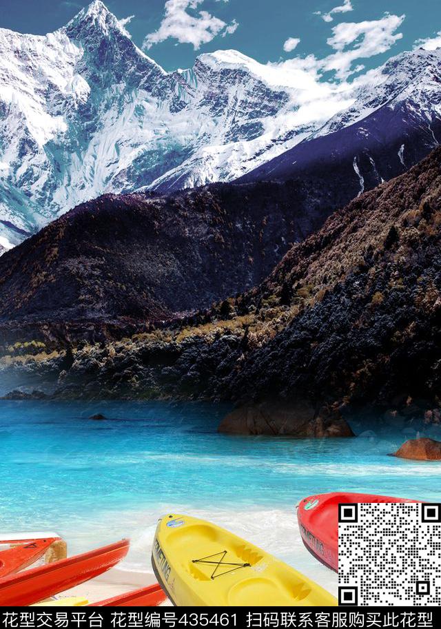 T恤定位男装流行时尚数码印花华亿平台下载（图片编号: 435461） - 瓦栏（Walan）