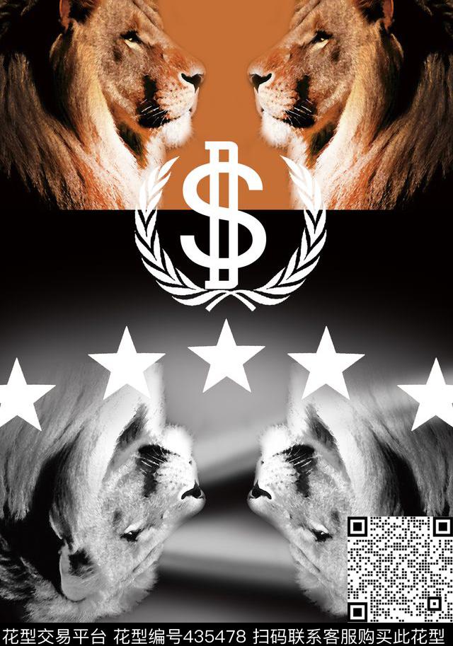 T恤定位韩国潮流数码印花华亿平台下载（图片编号: 435478） - 瓦栏（Walan）