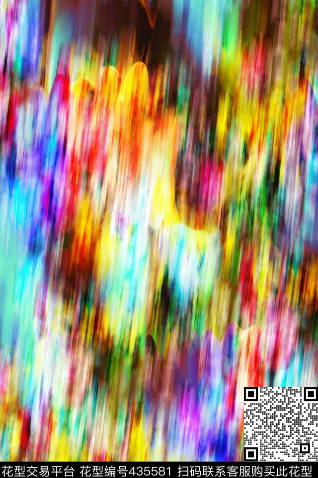 抽象纹理效果数码印花华亿平台下载（图片编号: 435581） - 瓦栏（Walan）