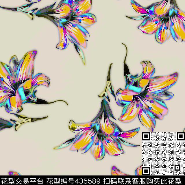 彩色抽象复古传统印花华亿平台下载（图片编号: 435589） - 瓦栏（Walan）