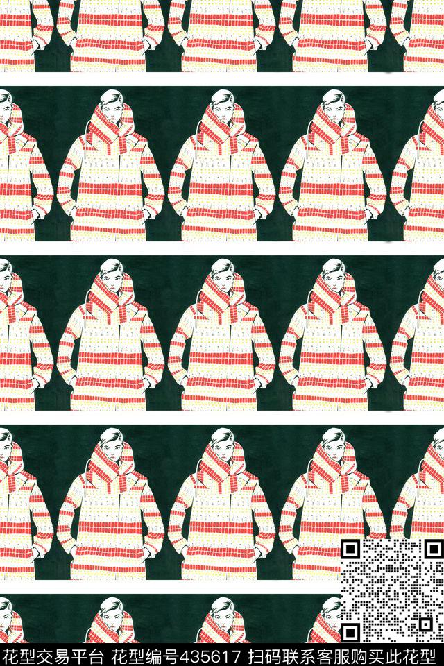 欧式人物个性传统印花华亿平台下载（图片编号: 435617） - 瓦栏（Walan）