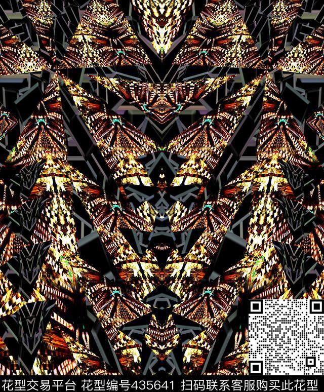 抽象欧美几何数码印花华亿平台下载（图片编号: 435641） - 瓦栏（Walan）