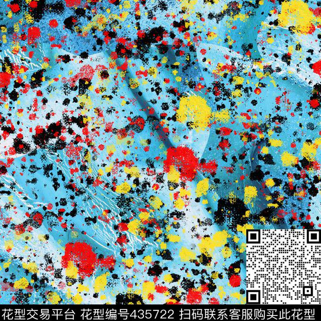 潮流抽象复古数码印花华亿平台下载（图片编号: 435722） - 瓦栏（Walan）