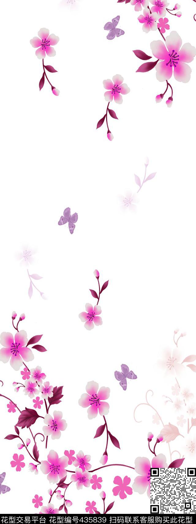 小花小花欧式I【花卉】数码印花华亿平台下载（图片编号: 435839） - 瓦栏（Walan）