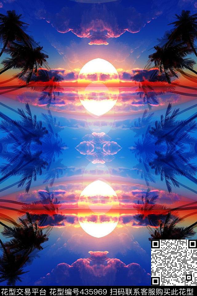 幻影黄昏羽绒服数码印花华亿平台下载（图片编号: 435969） - 瓦栏（Walan）