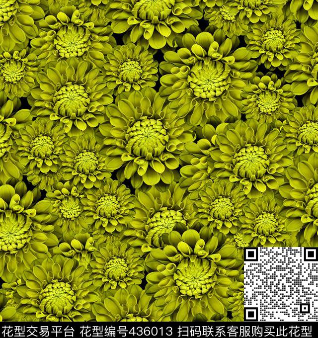 花卉立体大牌传统印花华亿平台下载（图片编号: 436013） - 瓦栏（Walan）