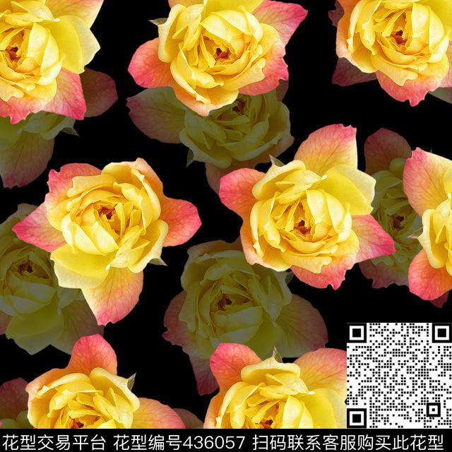 流行趋势女装花卉小碎花数码印花华亿平台下载（图片编号: 436057） - 瓦栏（Walan）