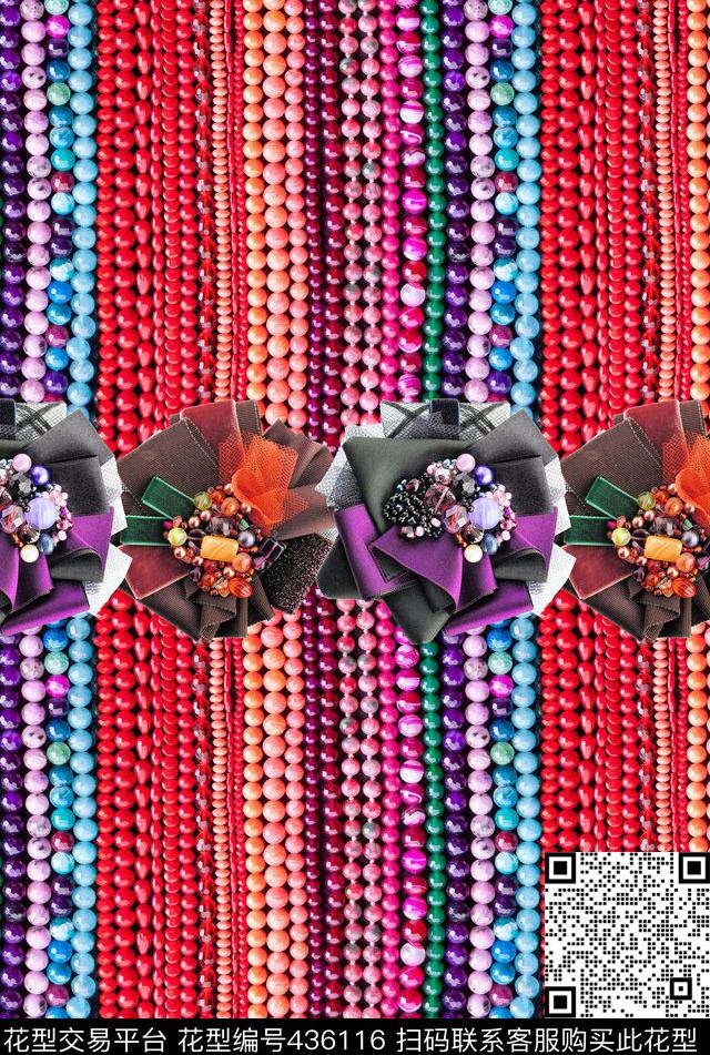 珠宝真花的花极好看的数码印花华亿平台下载（图片编号: 436116） - 瓦栏（Walan）