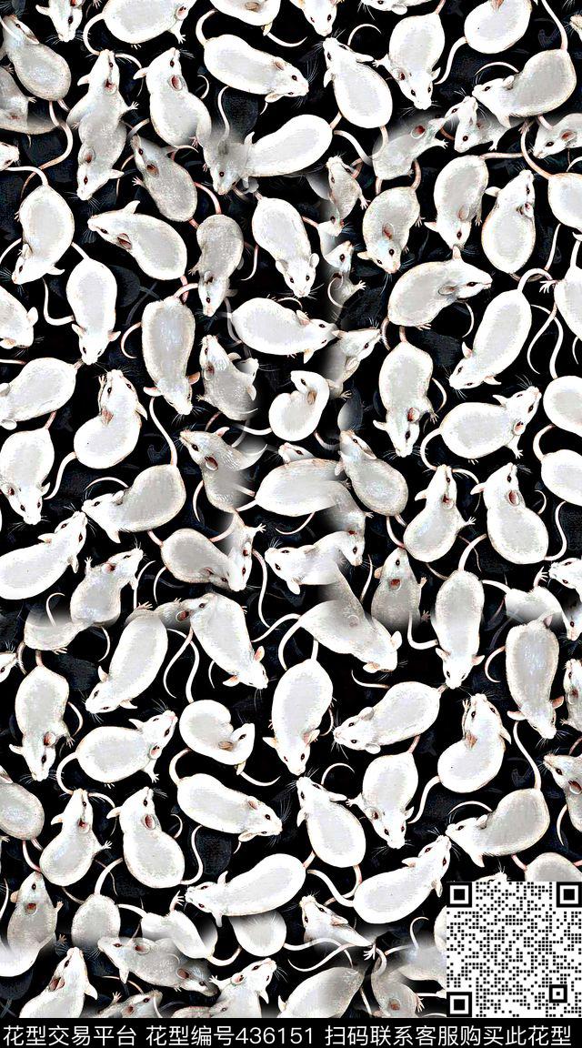 白老鼠创意服装数码印花华亿平台下载（图片编号: 436151） - 瓦栏（Walan）