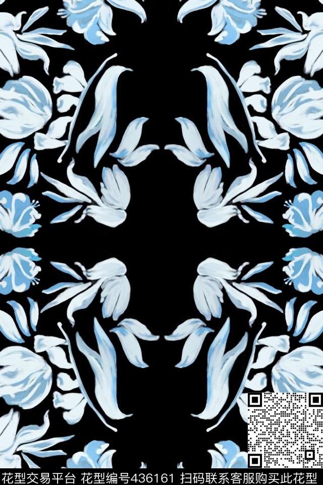 传统印花定位花瓣传统印花华亿平台下载（图片编号: 436161） - 瓦栏（Walan）