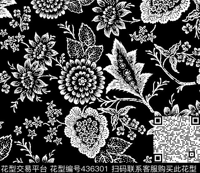 简单大方时尚传统印花华亿平台下载（图片编号: 436301） - 瓦栏（Walan）