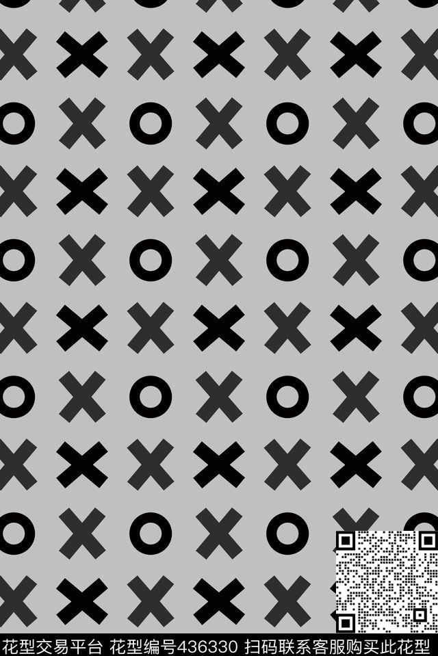 潮流简约时尚圆圈圆点传统印花华亿平台下载（图片编号: 436330） - 瓦栏（Walan）