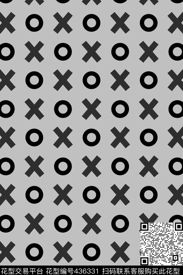 潮流简约时尚圆圈圆点传统印花华亿平台下载（图片编号: 436331） - 瓦栏（Walan）