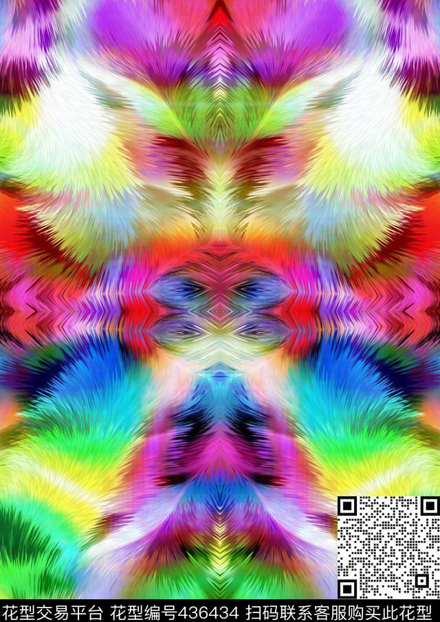 民族风情羽毛动物数码印花华亿平台下载（图片编号: 436434） - 瓦栏（Walan）