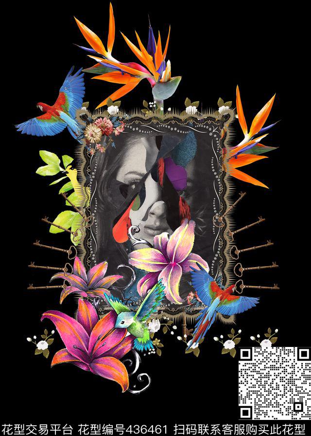 定位时尚女装天堂鸟数码印花华亿平台下载（图片编号: 436461） - 瓦栏（Walan）