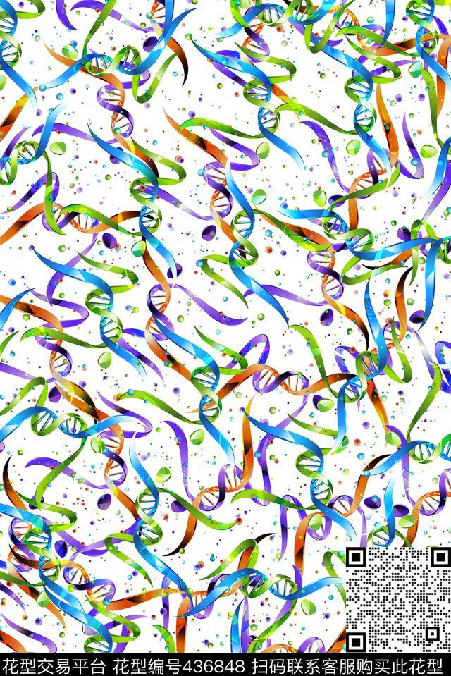 抽象炫彩科幻数码印花华亿平台下载（图片编号: 436848） - 瓦栏（Walan）
