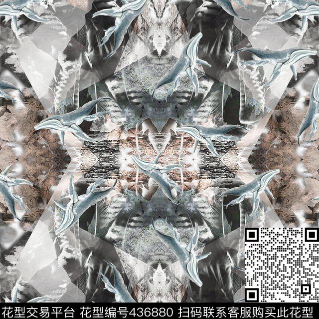 T恤卫衣抽象个性几何数码印花华亿平台下载（图片编号: 436880） - 瓦栏（Walan）