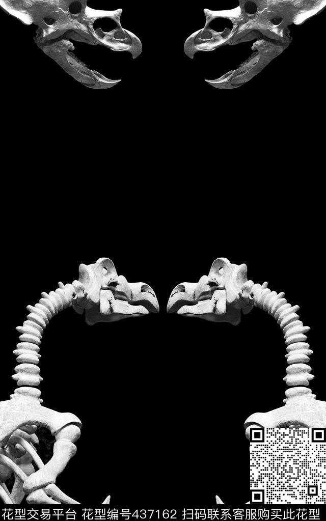 趣味男装定位花数码印花华亿平台下载（图片编号: 437162） - 瓦栏（Walan）