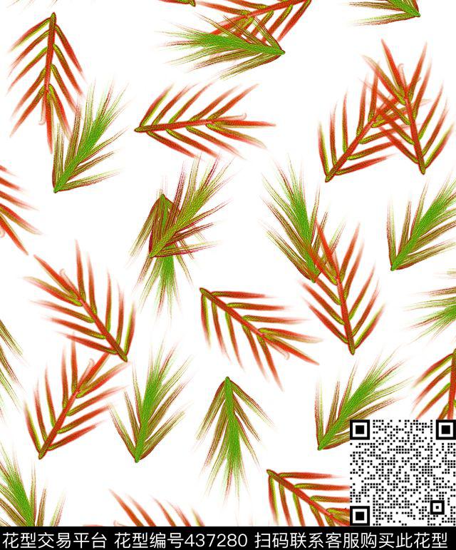 花抽象抽象花数码印花华亿平台下载（图片编号: 437280） - 瓦栏（Walan）