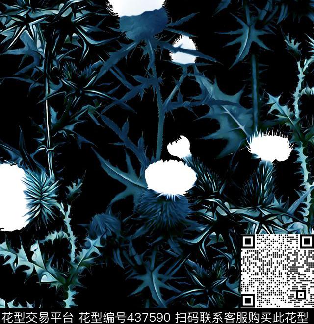 大牌秀场蒲公英2015数码印花华亿平台下载（图片编号: 437590） - 瓦栏（Walan）