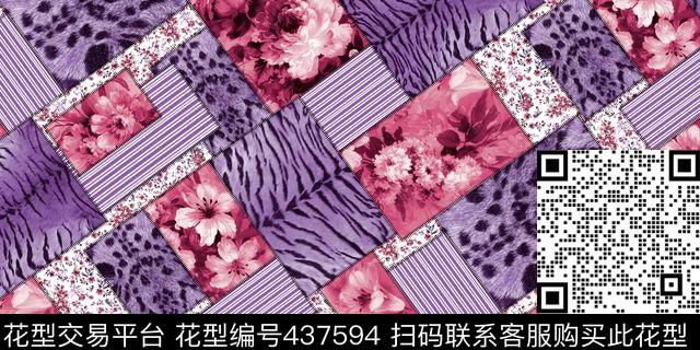 时尚面料华亿平台数码印花流行华亿平台传统印花华亿平台下载（图片编号: 437594） - 瓦栏（Walan）