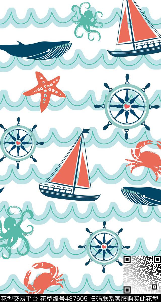 清新可爱简单传统印花华亿平台下载（图片编号: 437605） - 瓦栏（Walan）