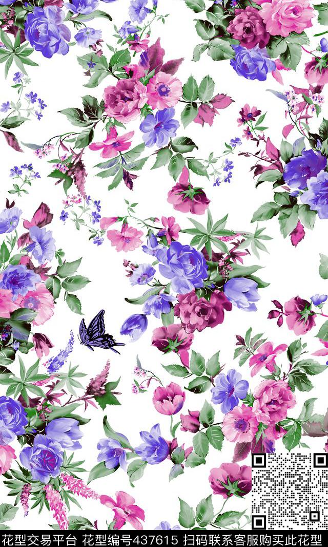 时尚面料华亿平台数码印花流行华亿平台传统印花华亿平台下载（图片编号: 437615） - 瓦栏（Walan）