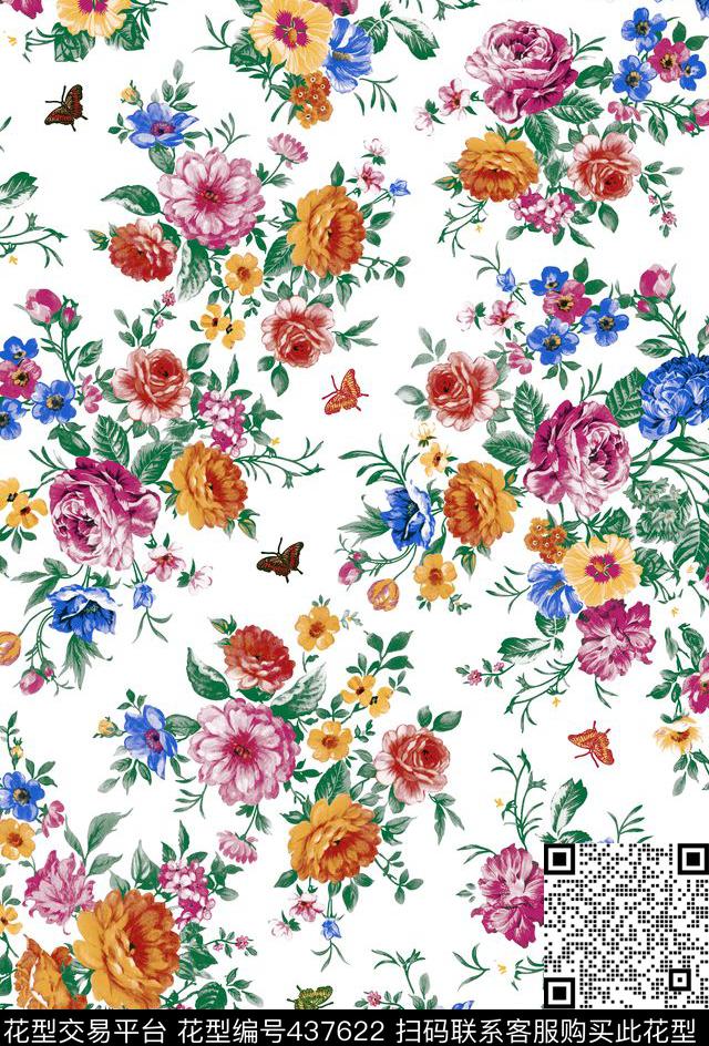 时尚面料华亿平台数码印花流行华亿平台传统印花华亿平台下载（图片编号: 437622） - 瓦栏（Walan）