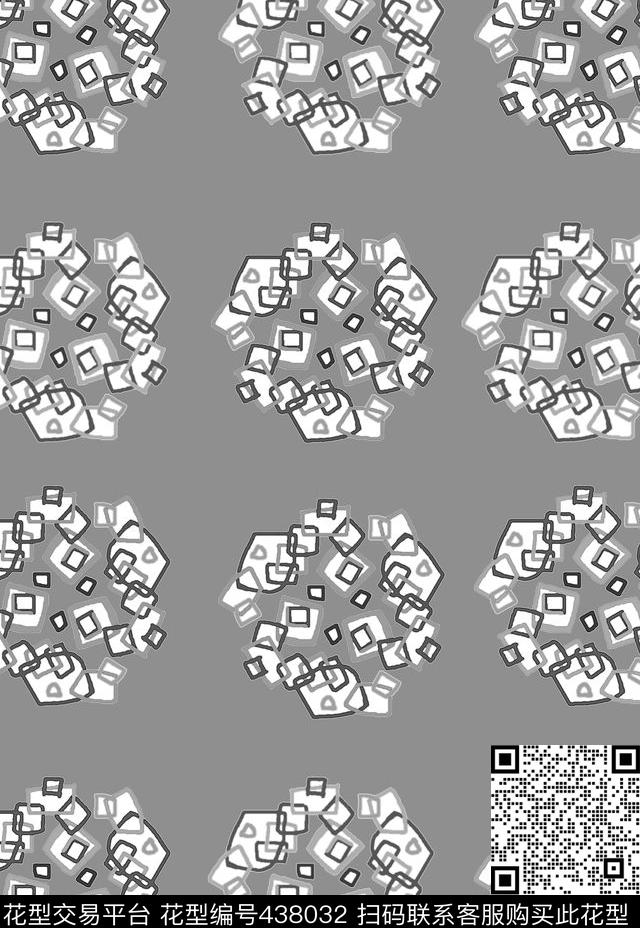 抽象多色花卉传统印花华亿平台下载（图片编号: 438032） - 瓦栏（Walan）