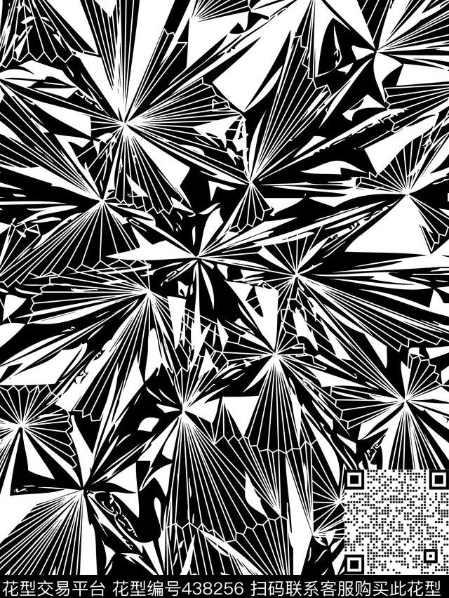 抽象几何欧美传统印花华亿平台下载（图片编号: 438256） - 瓦栏（Walan）