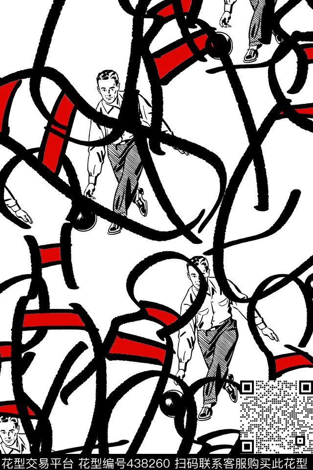 潮牌保龄球原创传统印花华亿平台下载（图片编号: 438260） - 瓦栏（Walan）